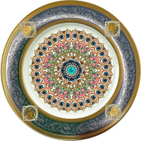 Image 1 of White horse kaleidoscope - Fine China Plate - #0788