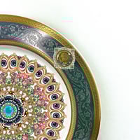 Image 3 of White horse kaleidoscope - Fine China Plate - #0788
