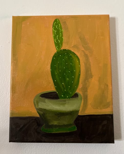 Image of Cactus - original oil painting