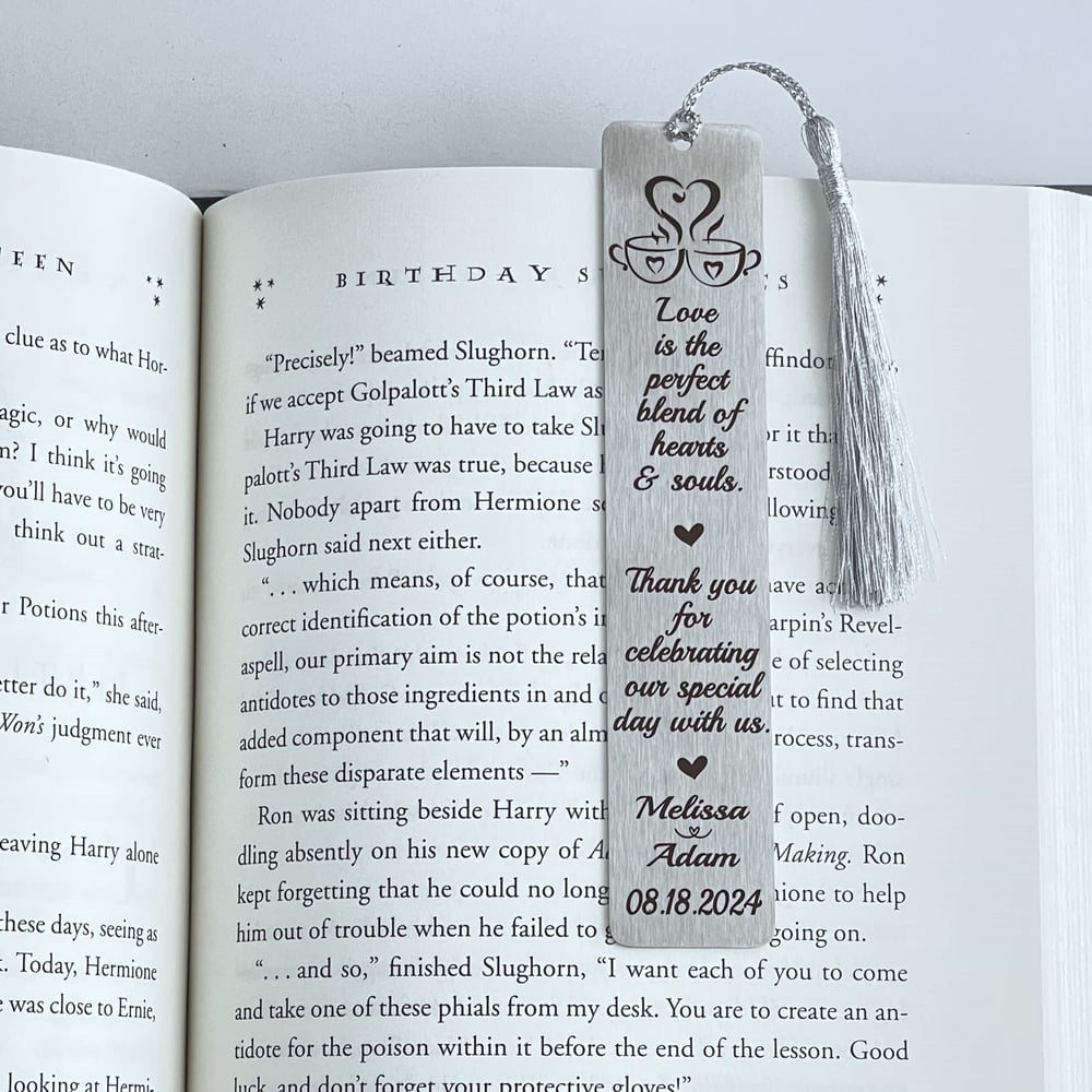 Image of Wedding Favors for Guests - Love is the perfect blend of hearts and souls. Thank you for celebrating