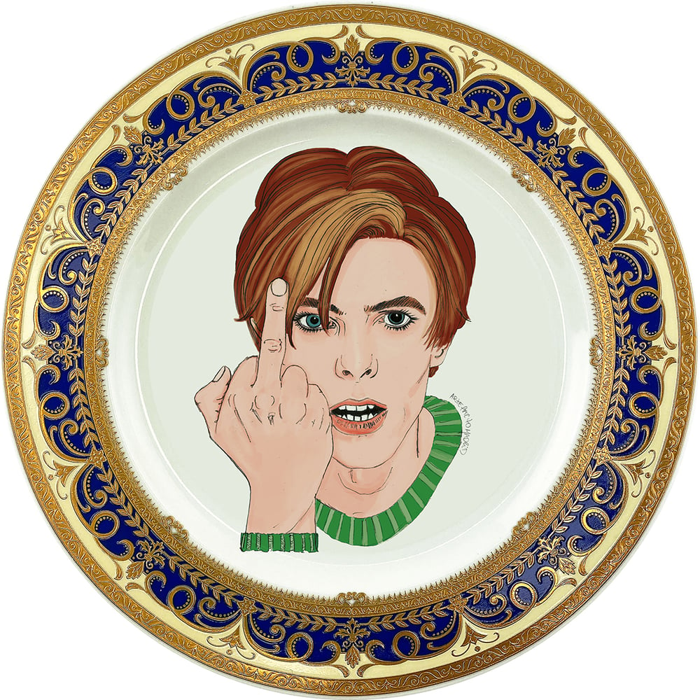 Image of David Bowie - Fine China Plate - #0786