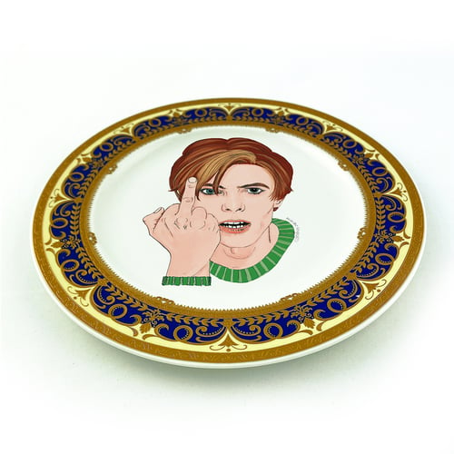 Image of David Bowie - Fine China Plate - #0786