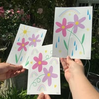 Image 2 of SPRING FLOWERS TRIO- A5