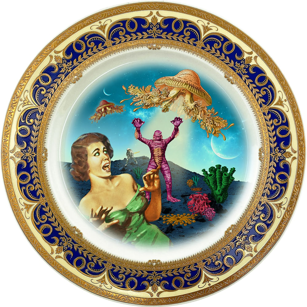 Image of Screaming - Fine China Plate - #0786