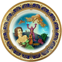 Image 1 of Screaming - Fine China Plate - #0786