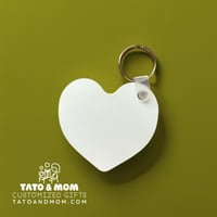 Image 3 of Customizable Heart Keychain 