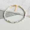 Karen Hill tribe silver and gold faceted bracelet