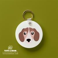 Image 1 of Customizable Round Keychain 