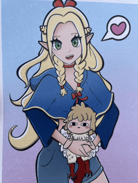 Image 2 of Marcille Print from Dungeon Meshi / Delicious in dungeon - Pearlescent finish