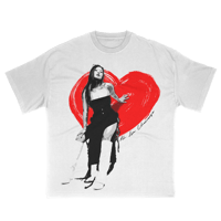 White Heart T-Shirt (SMALL ONLY)