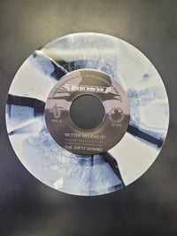 Image 2 of Dirty Denims "Rock N Roll All Night/Better Believe It" Limited Edition Rorschach 7"