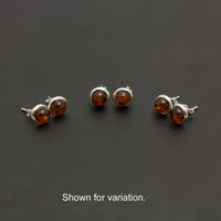 Image 2 of Baltic Cognac Amber Stud Earrings
