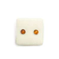 Image 3 of Baltic Cognac Amber Stud Earrings