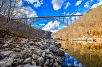 16”x 24” Metal Print.    New River Gorge