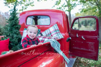 Image 4 of Vintage RED Truck Christmas Sessions at the Tree Farm! 