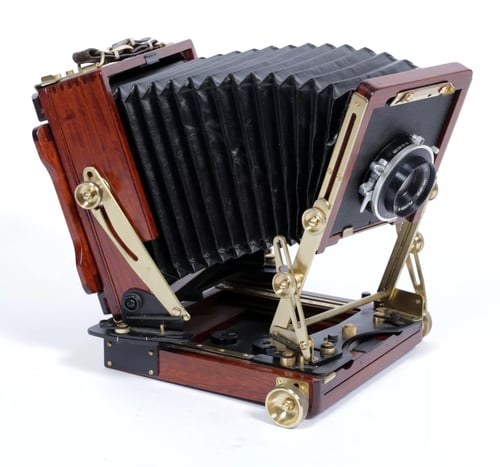 Image of Wista 45DX 4X5 Field camera + 150mm+210mm Lenses + Holders + FRESNEL + FILM 9474