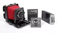 Image 1 of Toyo 45CF 4X5 Ultralight Camera w/ 150mm + 210mm Lenses + Holders + FILM #9495