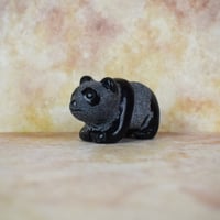 Image 1 of Hand Carved Panda - Black Obsidian