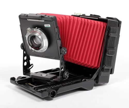 Image of Toyo 45CF 4X5 Ultralight Camera w/ 150mm + 90mm Lenses + Holders + FILM #9496