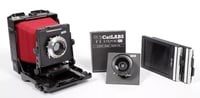 Image 1 of Toyo 45CF 4X5 Ultralight Camera w/ 150mm + 90mm Lenses + Holders + FILM #9496