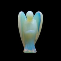 Opalite - Hand Carved Crystal Angel