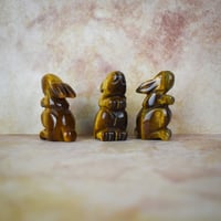 Image 2 of Hand Carved Rabbit - Golden Tigers Eye