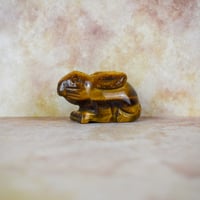 Image 3 of Hand Carved Rabbit - Golden Tigers Eye