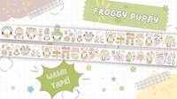 Image 1 of Froggy Puppy + Rainbow Pals - Washi Tapes