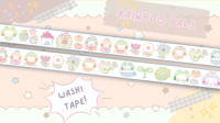 Image 2 of Froggy Puppy + Rainbow Pals - Washi Tapes