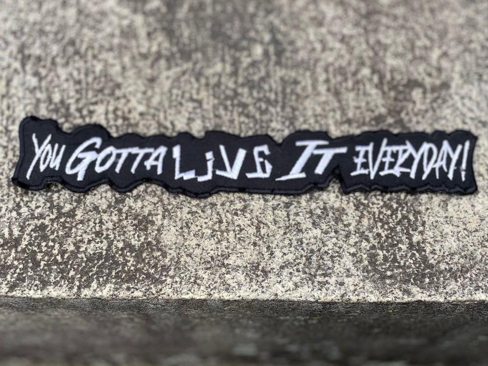 Image of YOU GOTTA LIVE IT EVERDAY PATCH