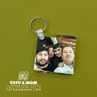 Image 2 of Customizable Square Keychain