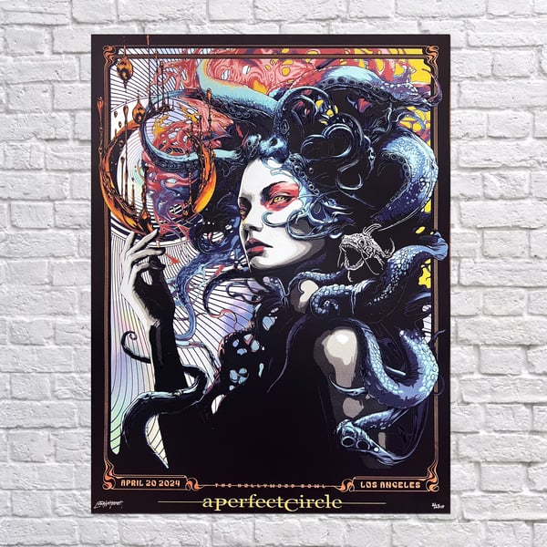 Image of A Perfect Circle "Sea Witch" LA, CA Special Edition Foil NO 2/25