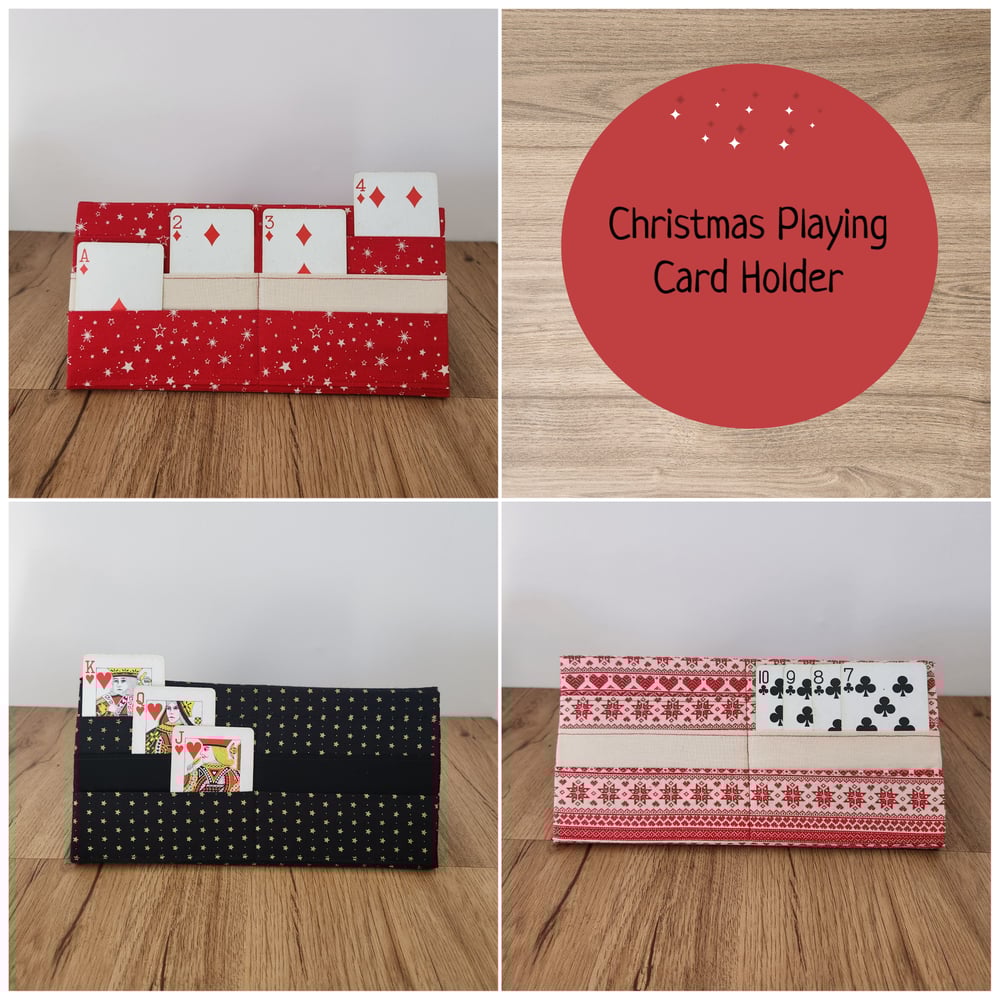 Image of Playing Card Holders - Christmas