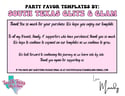 Party Favor Templates