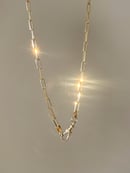 Image 4 of *Pre-Order 9ct Paperclip Chain with Swivel Connector