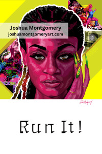 Image 2 of Art Print - "Run It" - Sha'Carri Richardson