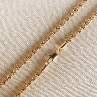 Image 3 of 18k Gold Filled Rope Chain in 3.0mm Thickness 