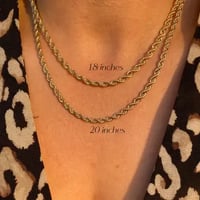 Image 1 of 18k Gold Filled Rope Chain in 3.0mm Thickness 