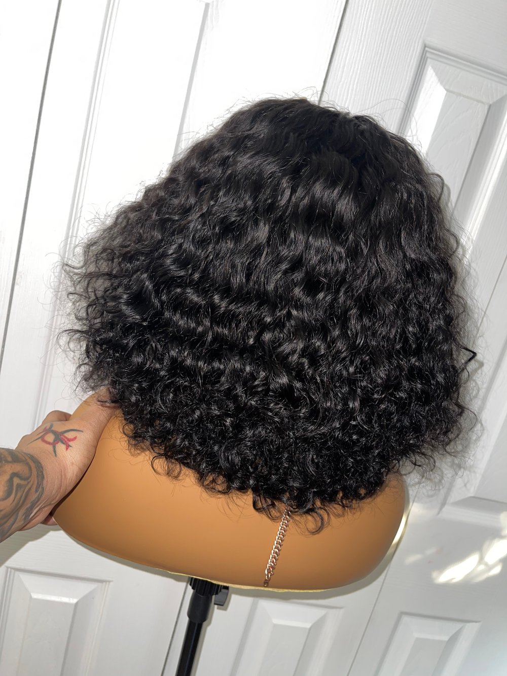 14” Glue-Less  Curly Closure Bob  