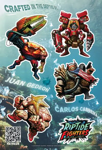 Riptide Fighters Sticker Sheet