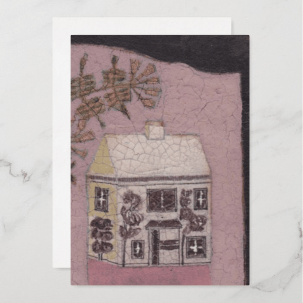 Image of Folk House Greetings Card