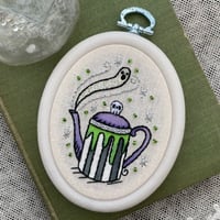 Beetlejuice Teapot Embroidery