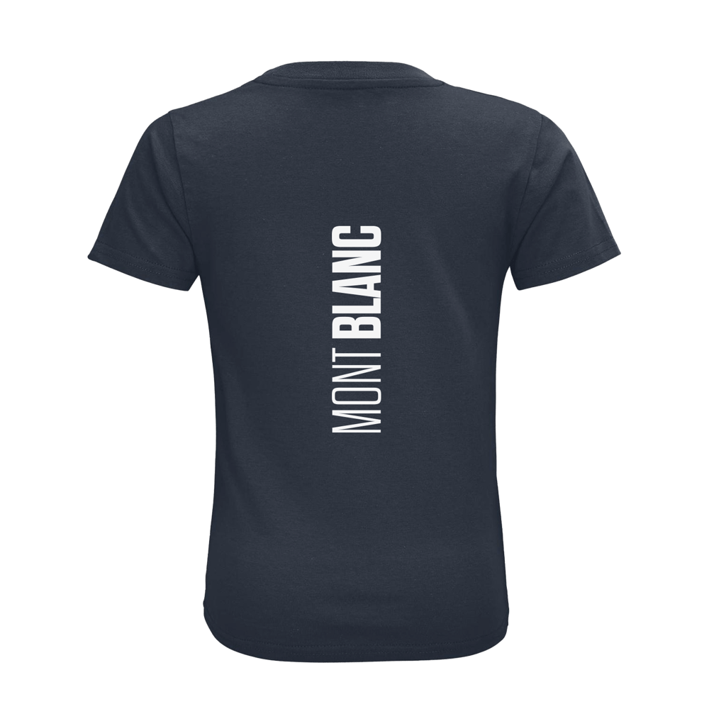 Monte Bianco T-shirt in Cotone Organico KIDS 3-15Y blu navy / bianco PULSE