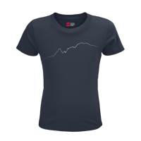 Image 2 of Monte Bianco T-shirt in Cotone Organico KIDS 3-15Y blu navy / bianco PULSE