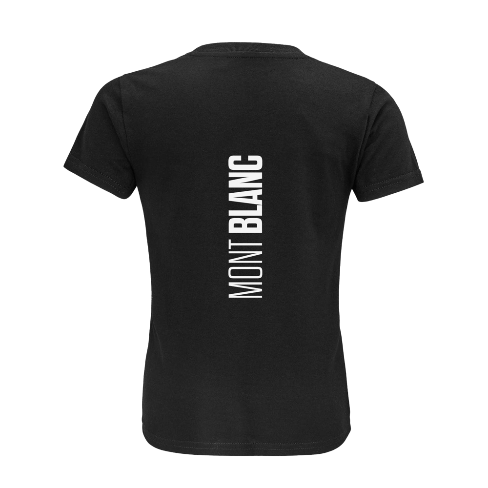 Monte Bianco T-shirt in Cotone Organico KIDS 3-15Y nero / bianco PULSE