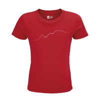 Image 2 of Monte Bianco T-shirt in Cotone Organico KIDS 3-15Y rosso / bianco PULSE