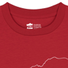 Monte Bianco T-shirt in Cotone Organico KIDS 3-15Y rosso / bianco PULSE