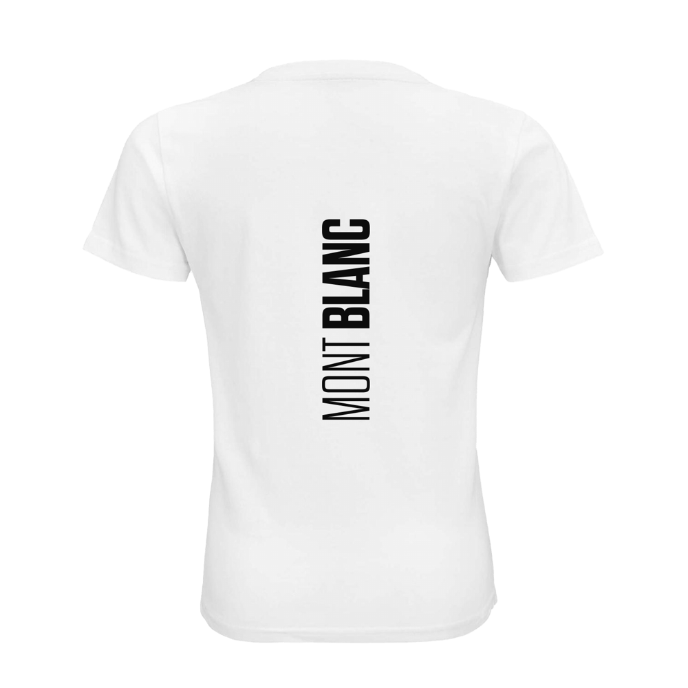 Monte Bianco T-shirt in Cotone Organico KIDS 3-15Y bianco / nero PULSE