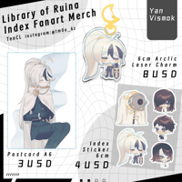 Library of Ruina Index Keychain, Postcard & Sticker (In Stock)