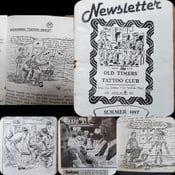 Image of vintage original jeff baker old timers tattoo club magazine flash tuttle sailor